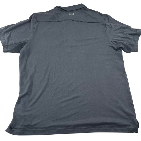 Under Armour‎ Mens HeatGear Polo Shirt 2XL Black Polyester - Picture 5 of 5